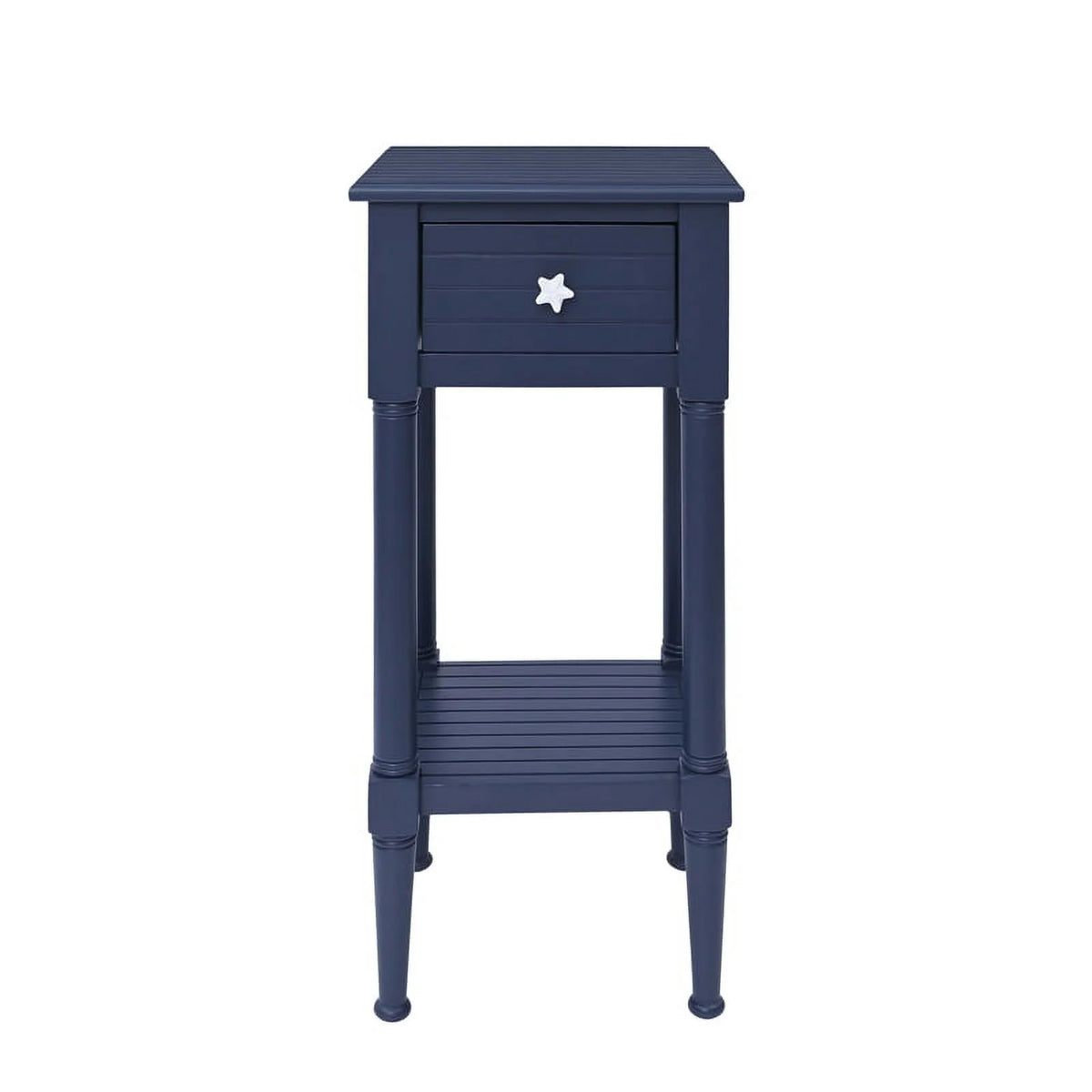 Navy Coastal Wood Side Table G3494