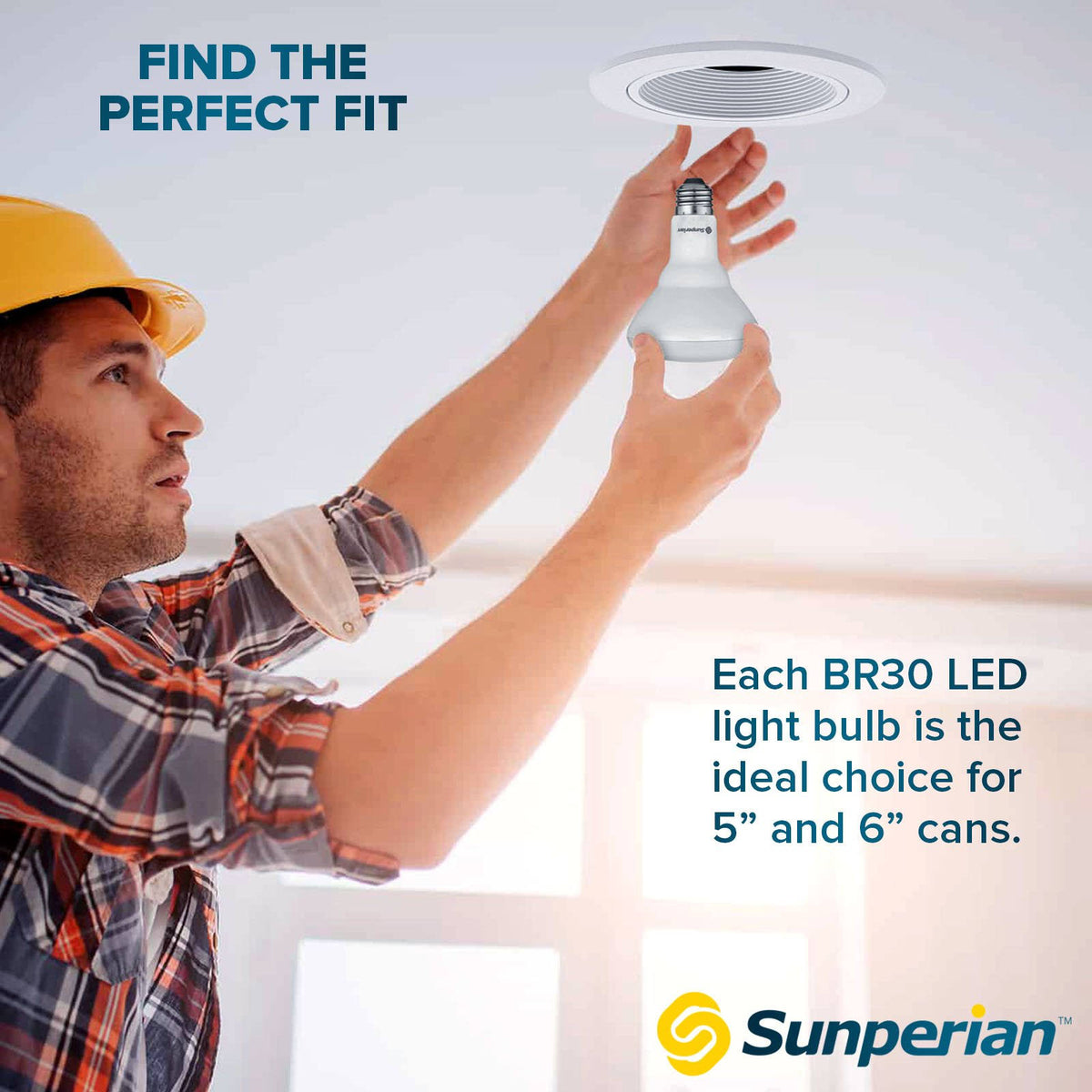 12 Pack BR30 LED Bulb 8.5W 4000K Cool White 800lm Dimmable Flood Light Bulbs N922833