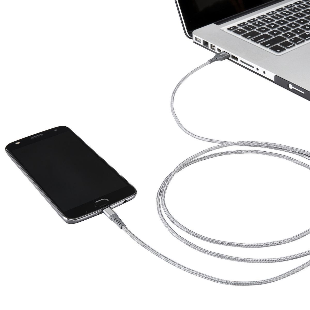 6 ft. USB to USB-C Braided Charging Cable M3754