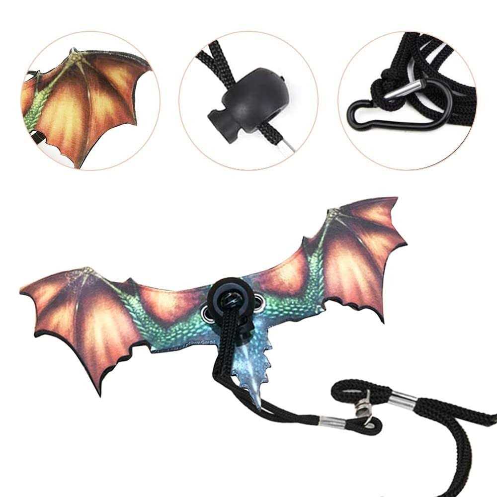 Adjustable Portable Reptile Leash with Wings L442