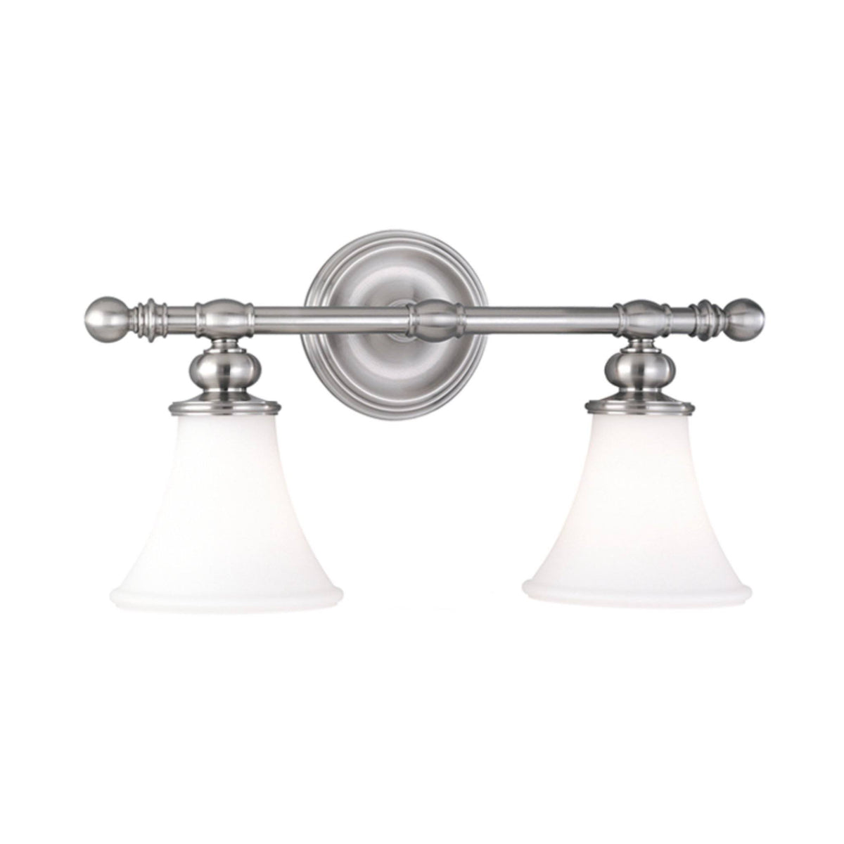 2 Light Bath Bracket, Satin Nickel J81767