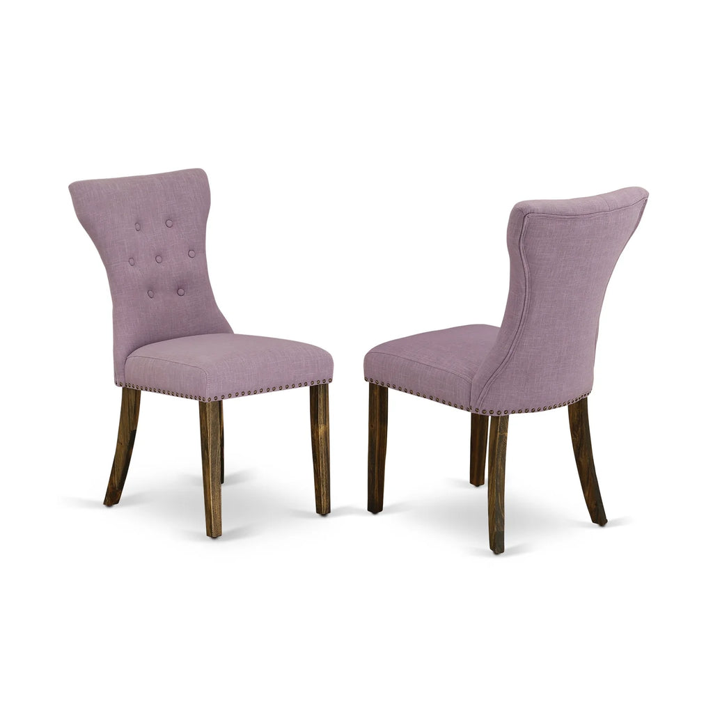 6-Pc Dining Table Set with Bench and Parson Chairs V416