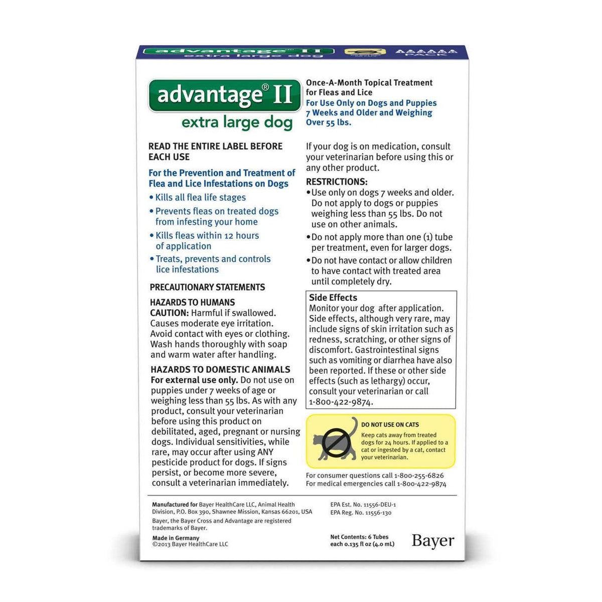 Advantage II for Dogs D389