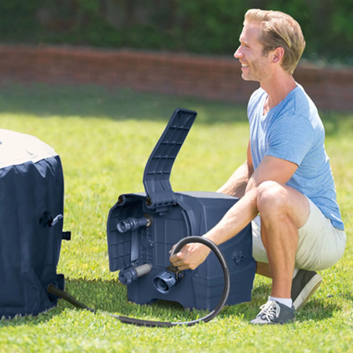 Inflatable Square Jet Spa Hot Tub E7764