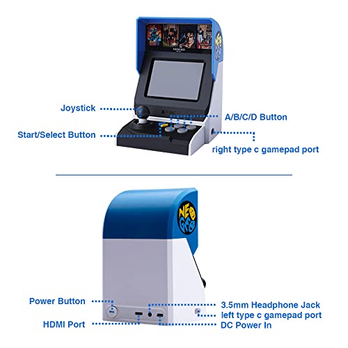 NEOGEO Mini Arcade with 40 Pre-Loaded Games G58865
