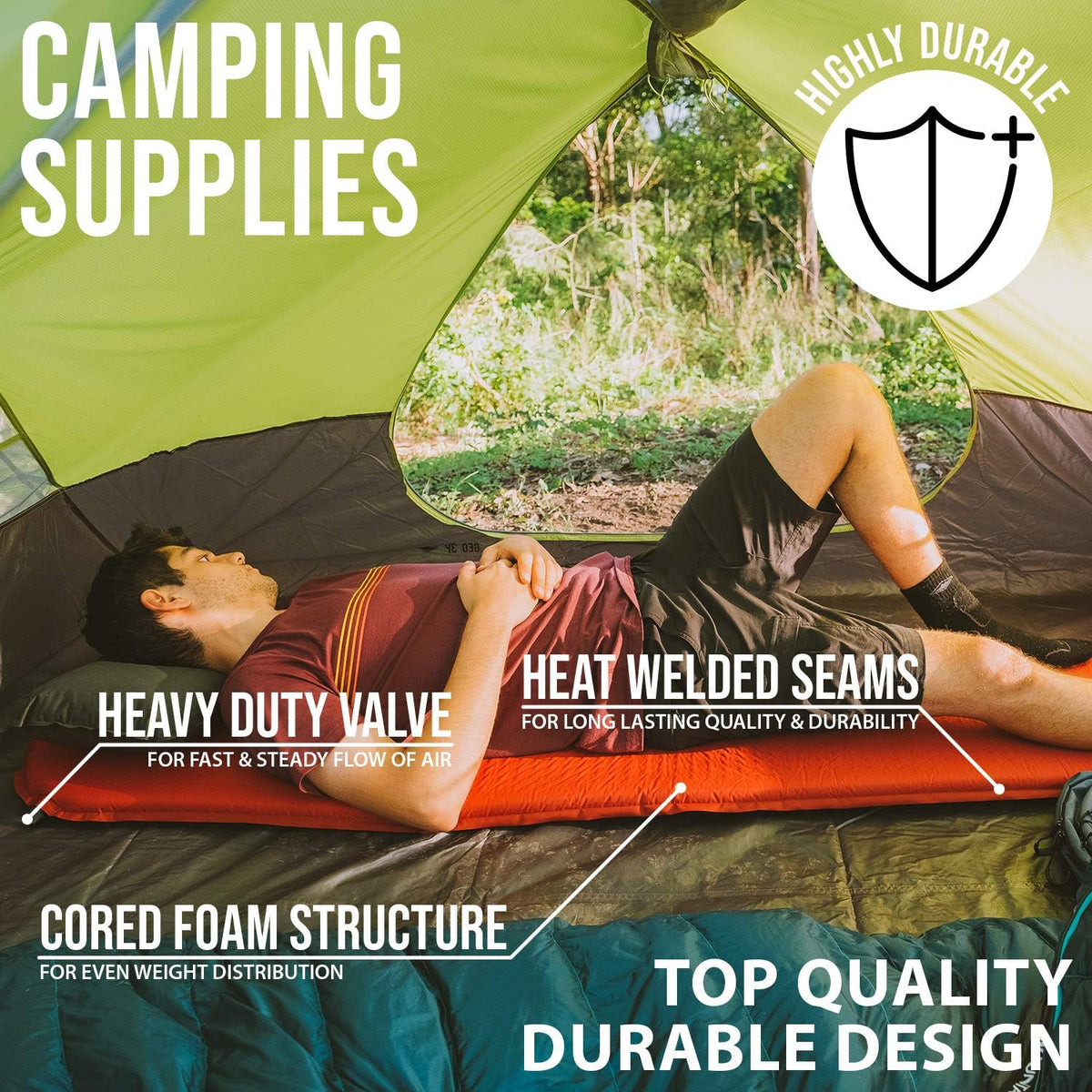 Self Inflating Sleeping Pad A851
