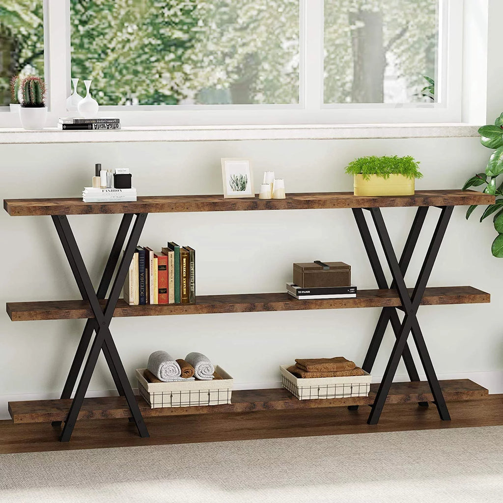 Narrow Long Sofa Table with Storage 70.8 Inch Z9983