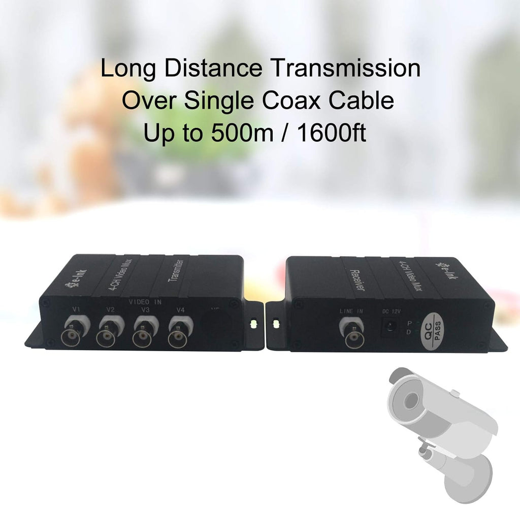 4 Channel Video Multiplexer over 1 Coaxial Cable I125216