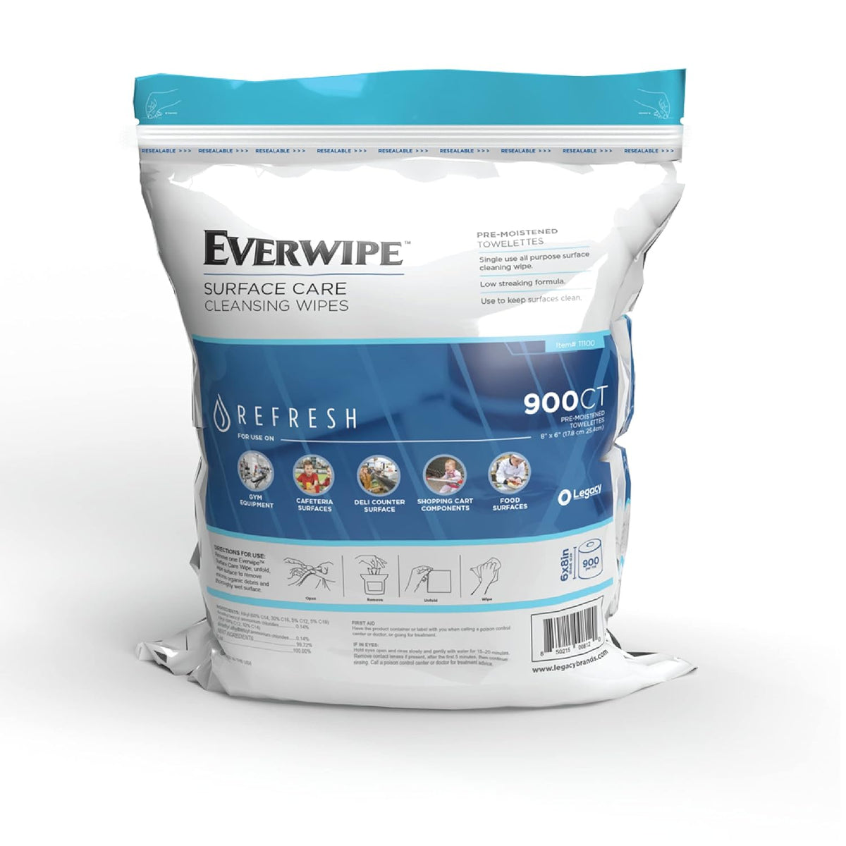 900 Count Wet Wipes, Pack of 2 L8518