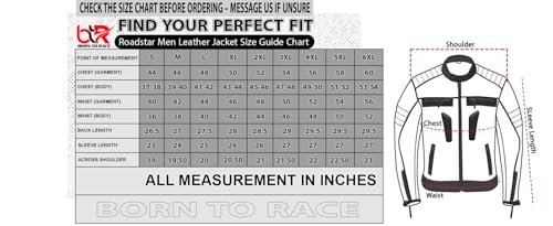 Men's Distress Zip Up Leather Motorbike Jacket D12569
