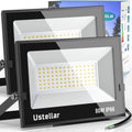 2 Pack 80W LED Flood Light IP66 Waterproof Outdoor 5000K Daylight White I40647