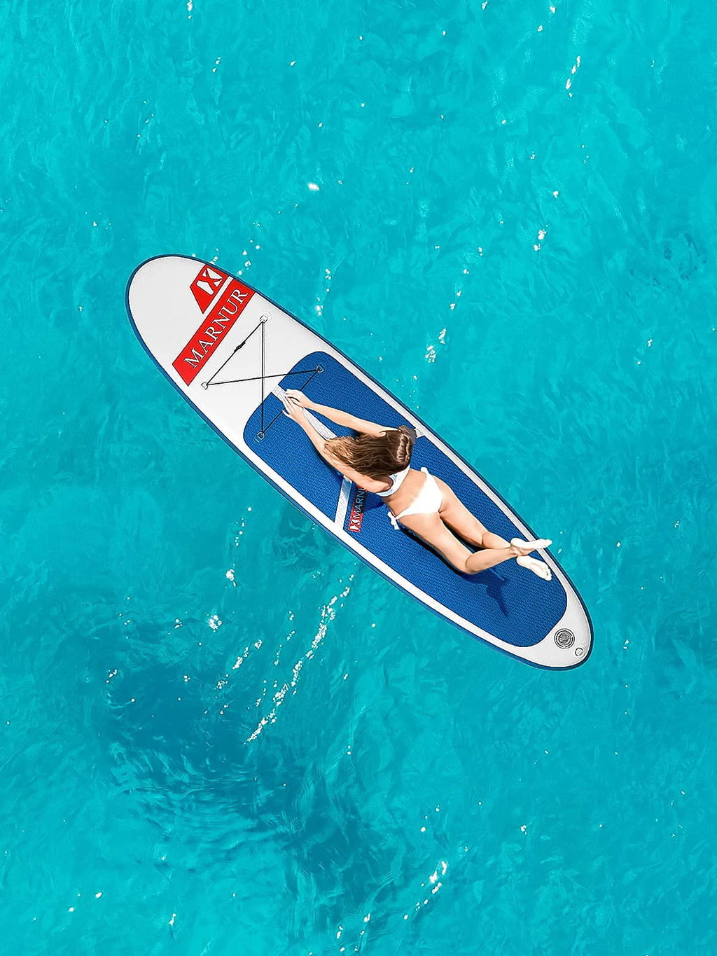 Inflatable Paddle Board with Non-Slip Deck and Pump and Paddle I616