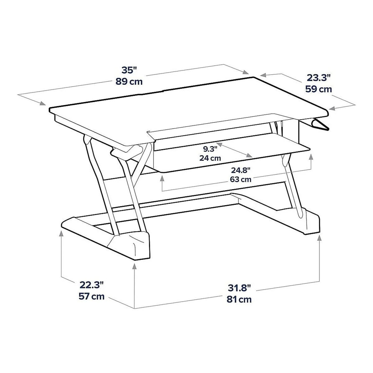 Standing Desk Converter T812