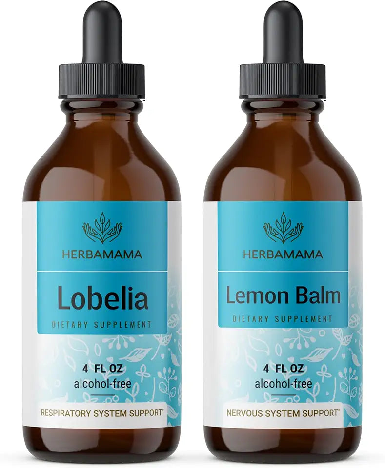 Lobelia Extract and Lemon Balm Tincture 4 fl oz 2 Pack X748760