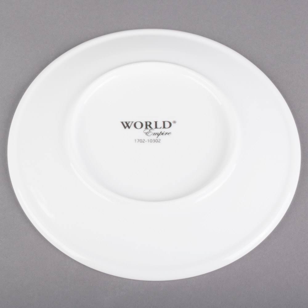 Alpine White Porcelain Coupe Plate - 36/Case D81229