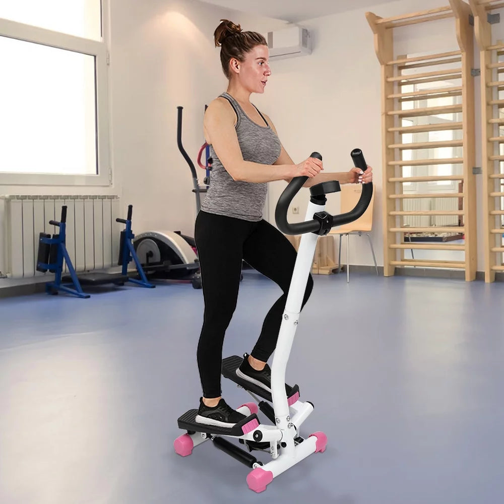 Mini Aerobic Stepper Twist Fitness Machine with Handle Z357950