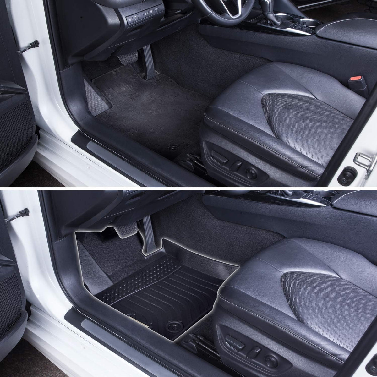 Black Floor Mats Replacement for Subaru Forester Front and Rear Car Carpet R1661