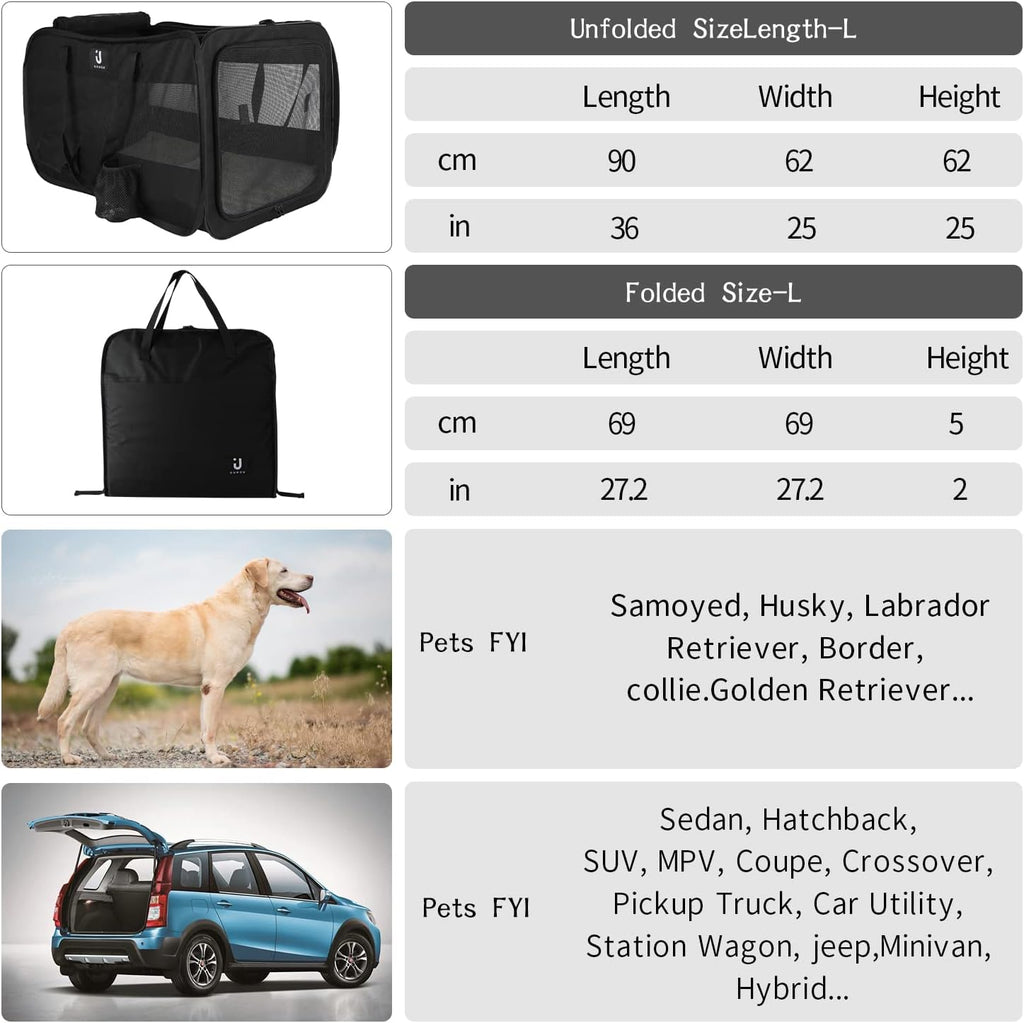 Folding Playpen Case Car Animal Training Bag for Dogs V3321