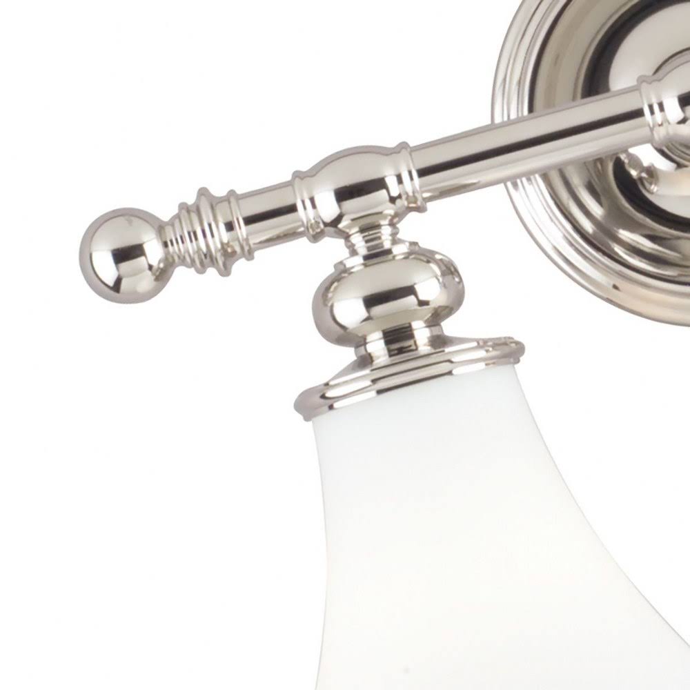 2 Light Bath Bracket, Satin Nickel J81767