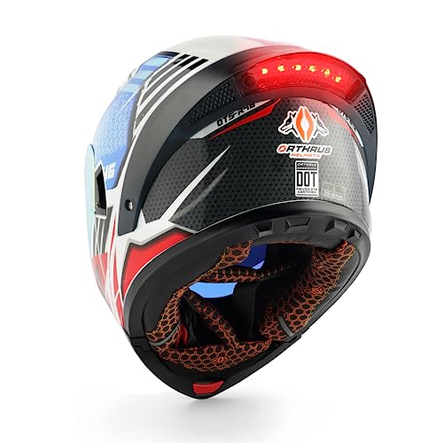 DOT Approved Flip-Up Dual Visor Full Face Motorcycle Helmet P513