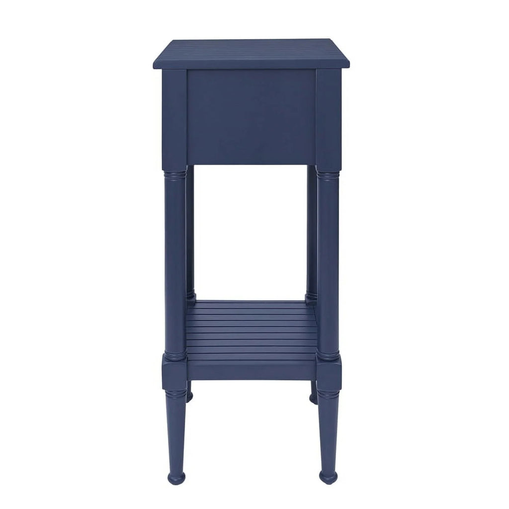 Navy Coastal Wood Side Table G3494