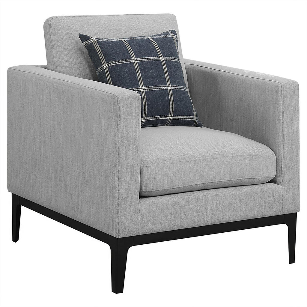 Light Gray 3-piece Fabric Living Room Set R582907