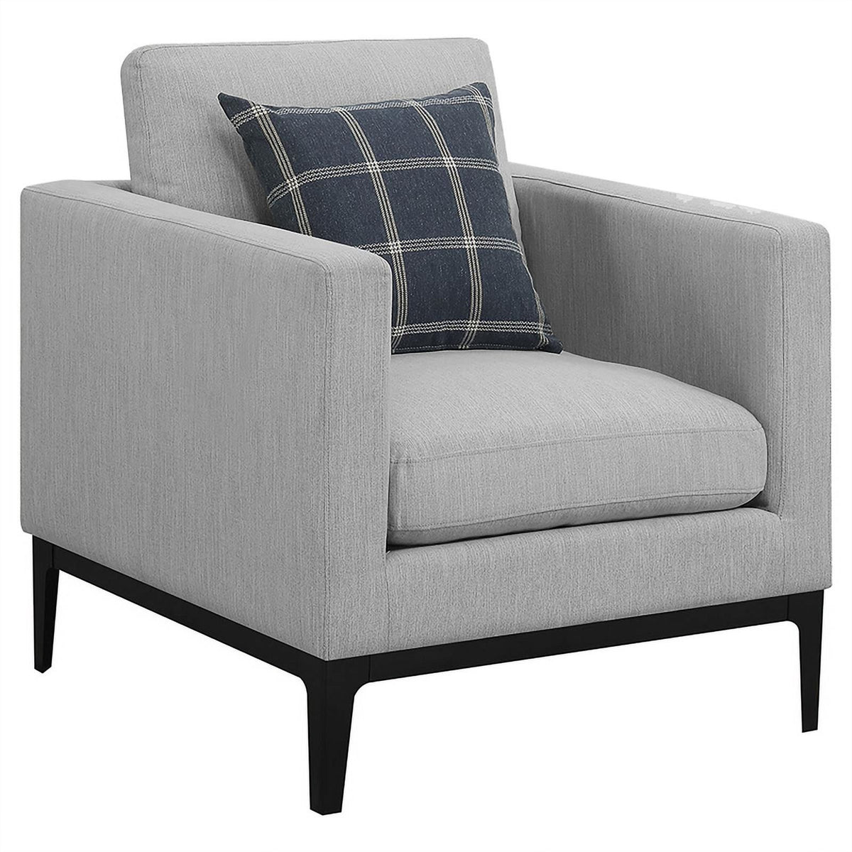 Light Gray 3-piece Fabric Living Room Set R582907
