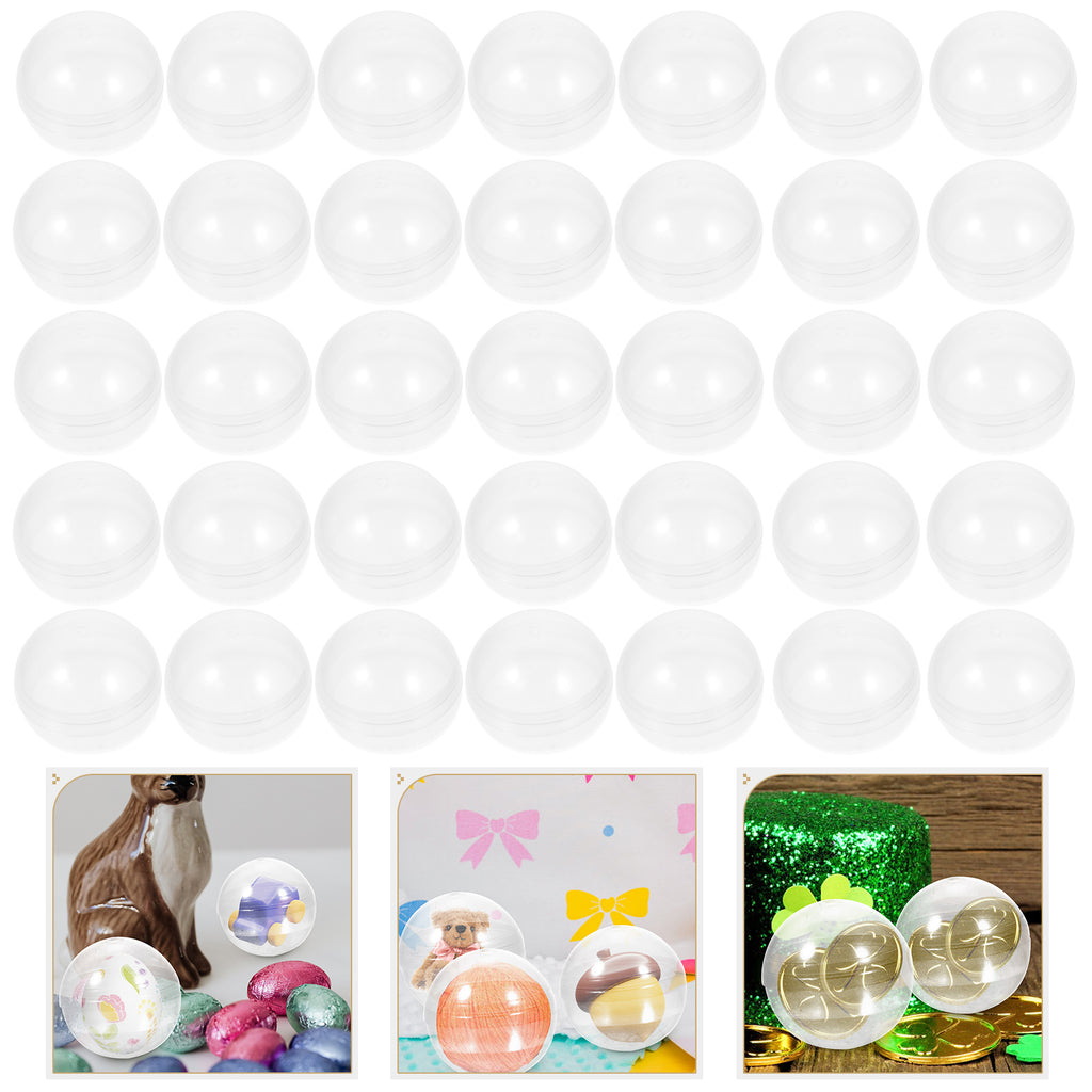 100pcs Clear Plastic Fillable Balls M38281
