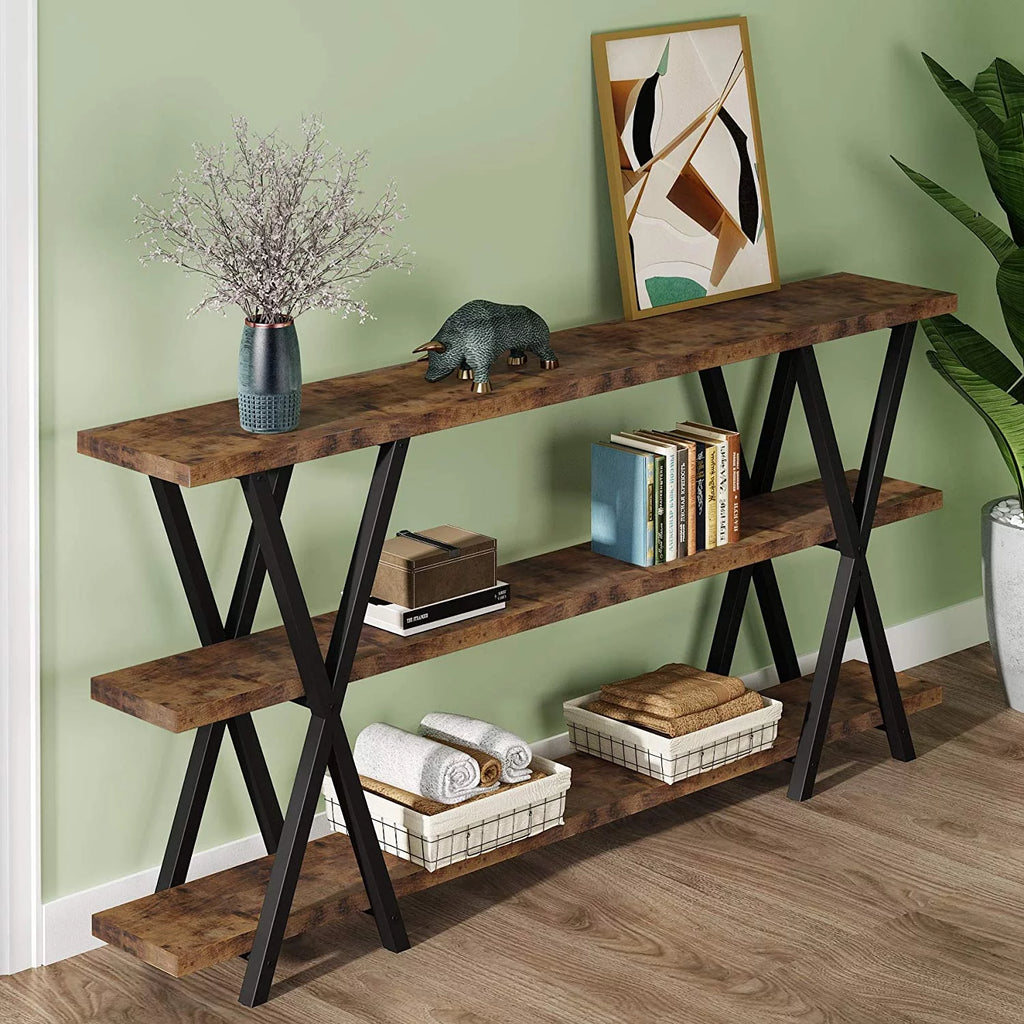 Narrow Long Sofa Table with Storage 70.8 Inch Z9983