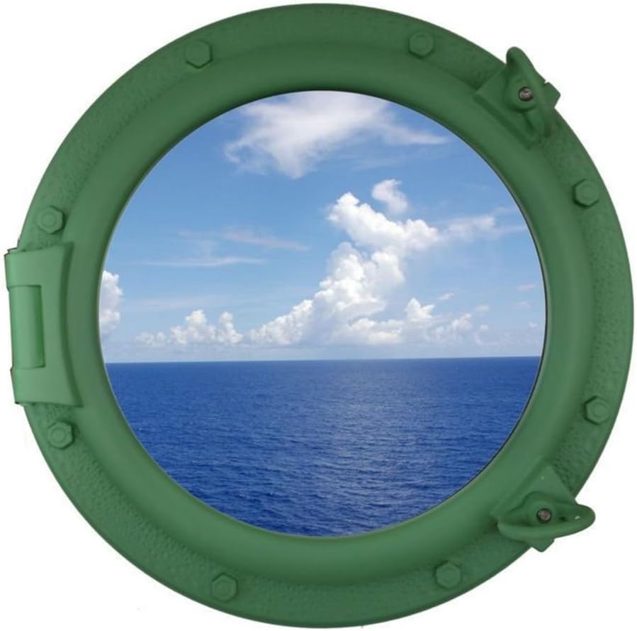 Seafoam Green Ship Porthole Window 20 A5067