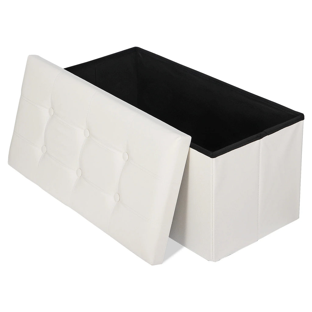 30'' Leather Storage Ottoman Bench Y73205