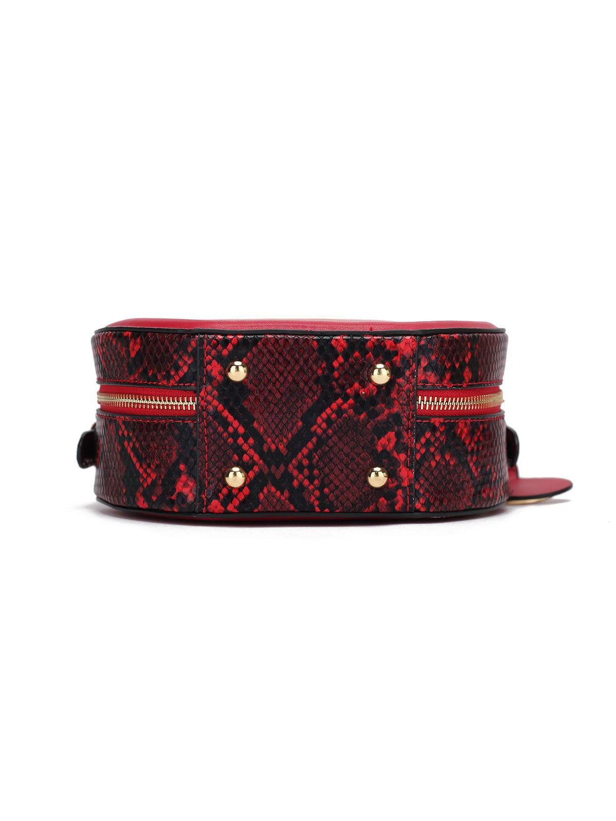 Red Vegan Leather Crossbody Bag T1756