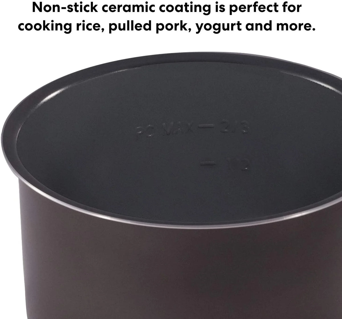 10-in-1 Slow Cooker with 8 Quart Ceramic Non Stick Inner Cooking Pot S824