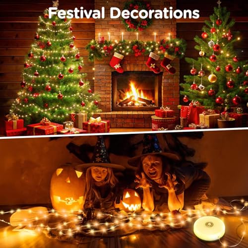 2-Pack 32.8FT Rechargeable Camping String Lights V335366