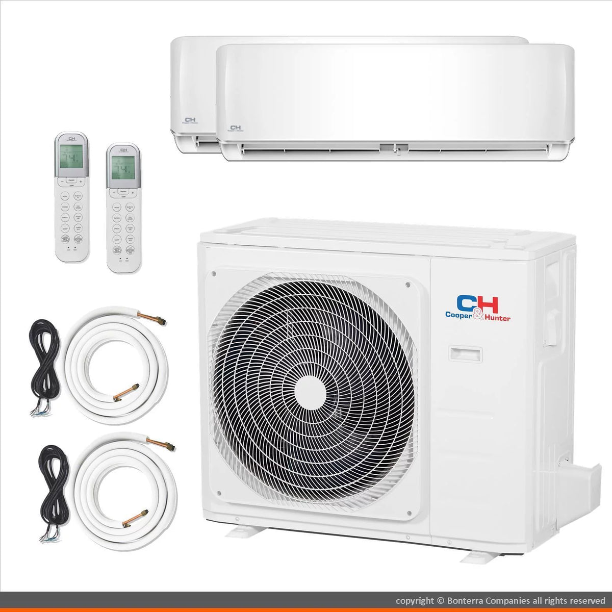 Mini Split Air Conditioner Heat Pump 2 Zone 9000 24000 BTU M71130