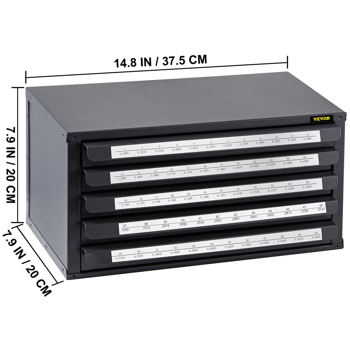 Five-Drawer Drill Bit Dispenser Cabinet Q79754