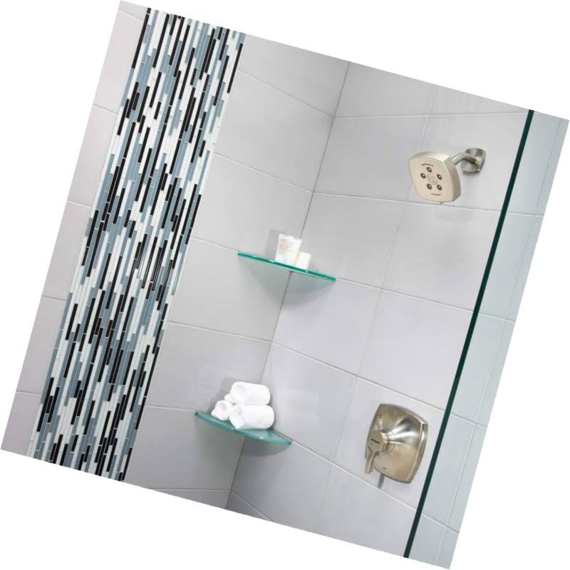 Brushed Nickel Pressure Balance Shower Valve and Trim S90945