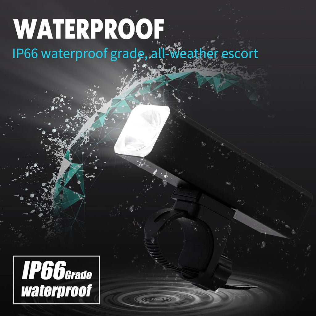 Bike Lights Front and Back USB Rechargeable Waterproof Pack of 2 U591814