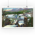 Ski Jumper Olympic Ski Hill Giclee Gallery Print T425