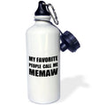 Black Text Water Bottle J7381