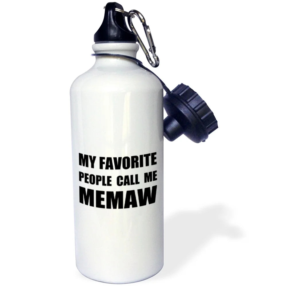 Black Text Water Bottle J7381