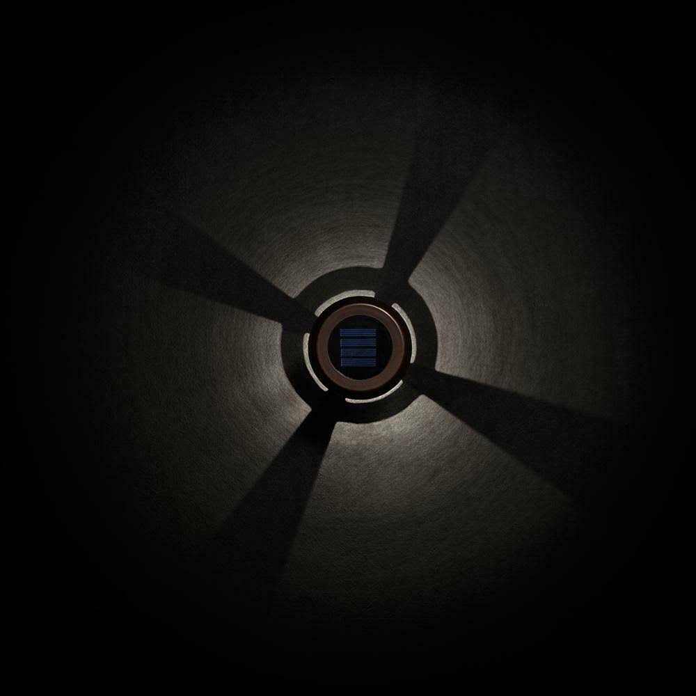Solar Bronze Outdoor LED Landscape Path Light 6-Pack G5876