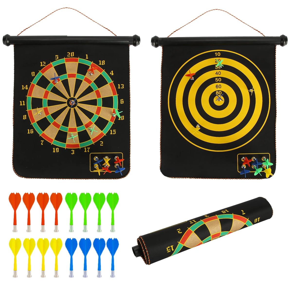 Double-Sided Magnetic Dart Board Game H83637