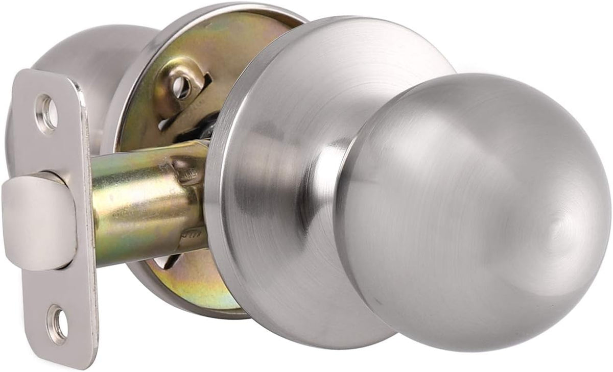 Keyless Privacy Door Handle Lockset, Satin Nickel, 10 Pack B401