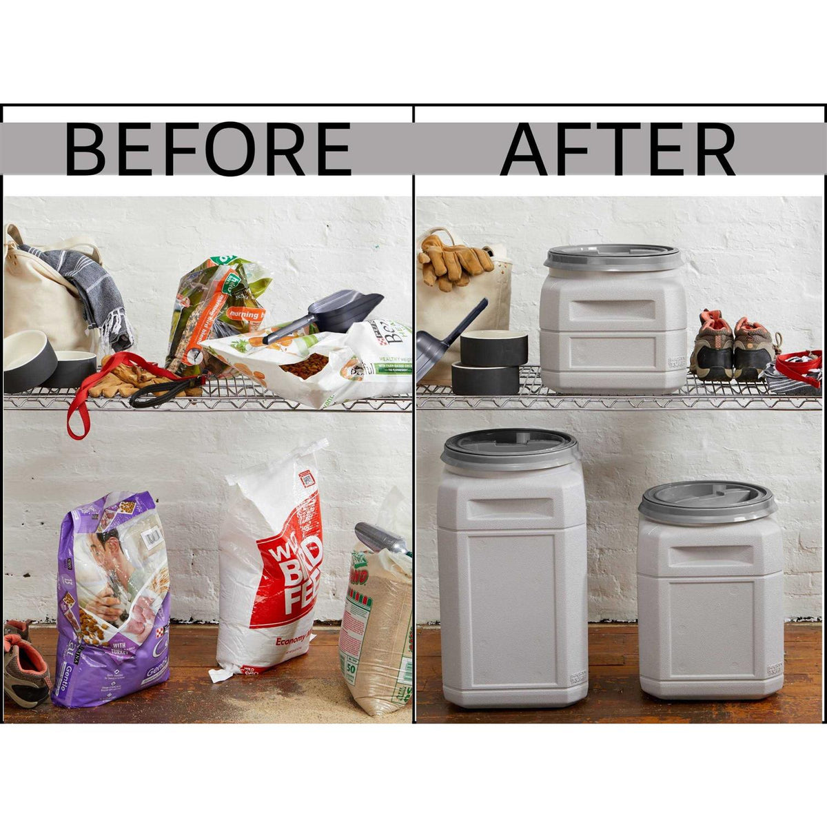Pet Food Storage Container with Scoop X945527