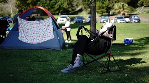Hammock Chair with Cup Holder and Side Pocket A7896