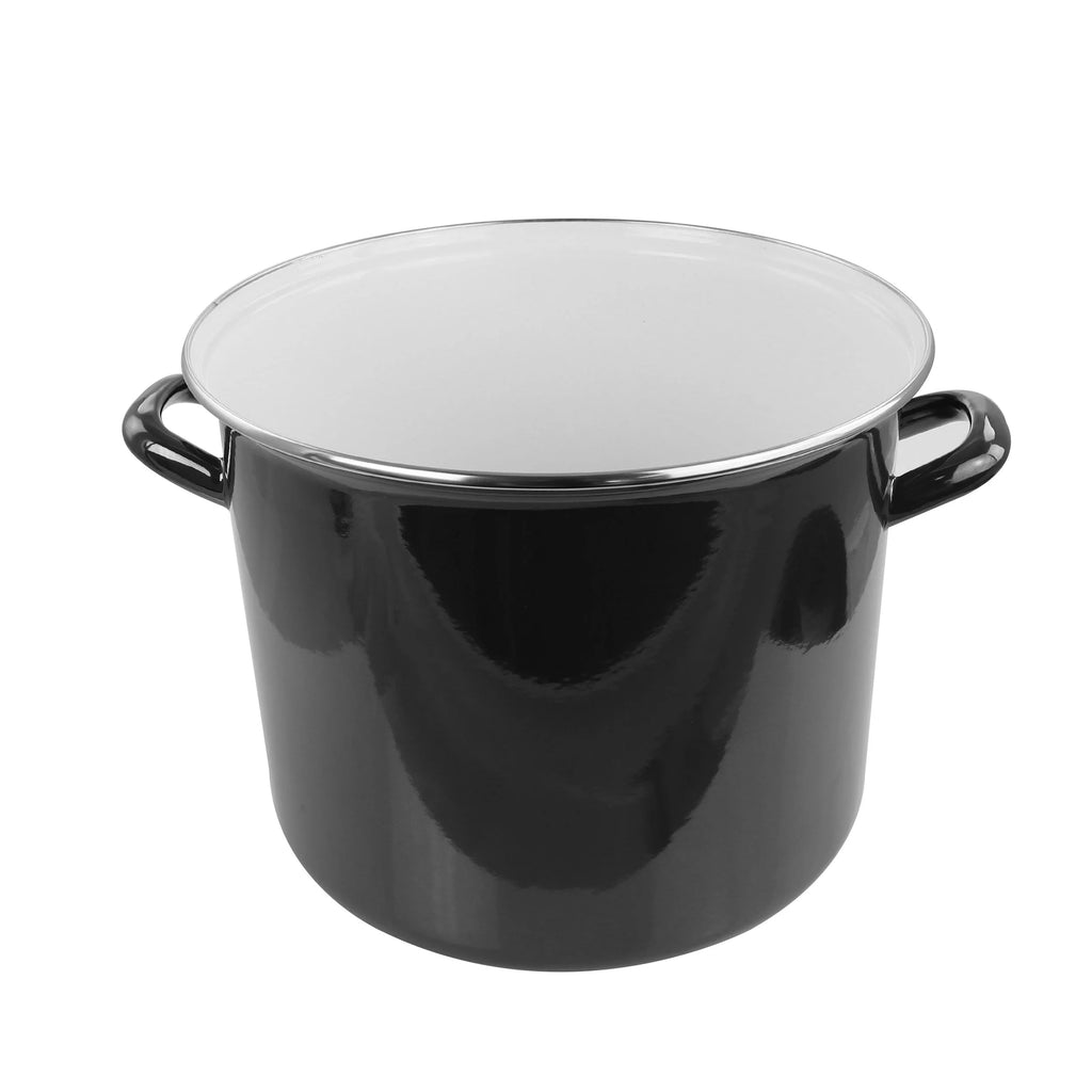 12 Quart Enamel on Steel Stock Pot with Lid N282385