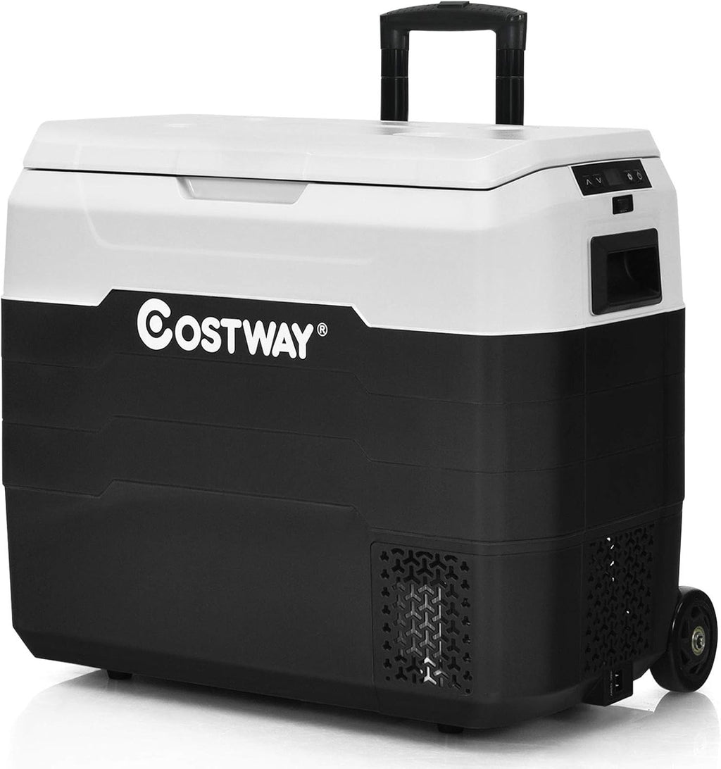 53 Quarts AC/DC Compressor Cooler with Telescopic Handle W626