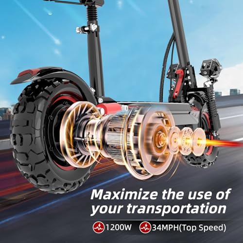 Folding Electric Scooter with 11" Off-Road Tires T774360