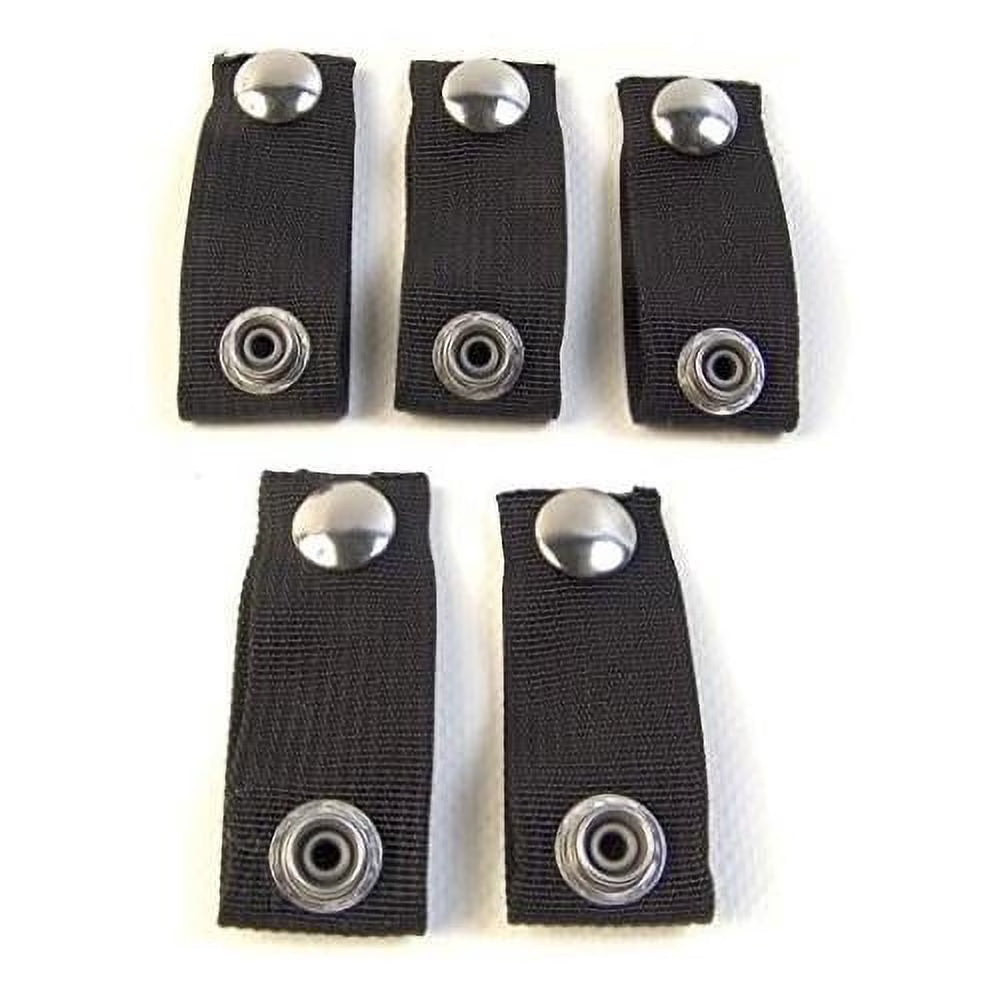 Black 5 Piece Boat Cover Extender Snaps, Adds 2 Inch N35838